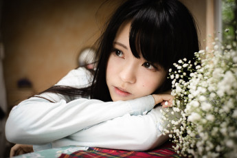 Картинка девушки -unsort+ азиатки взгляд лицо