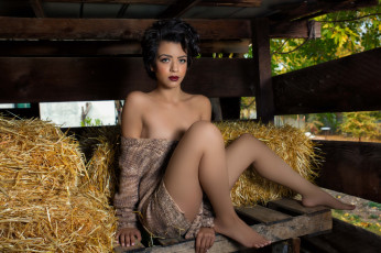 Картинка девушки -unsort+ брюнетки +шатенки взгляд поза