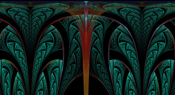 Картинка 3д+графика фракталы+ fractal цвета фон узор