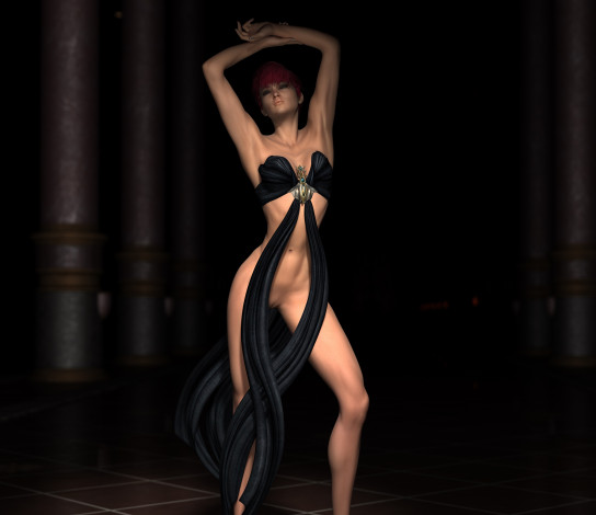 Обои картинки фото 3д графика, люди , people, взгляд, девушка, фон