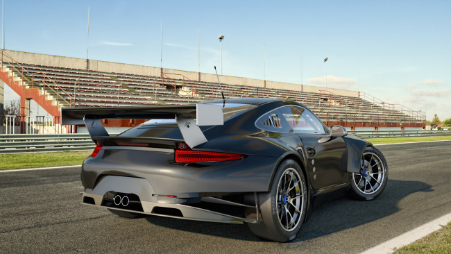 Обои картинки фото автомобили, 3д, porsche, 2014г