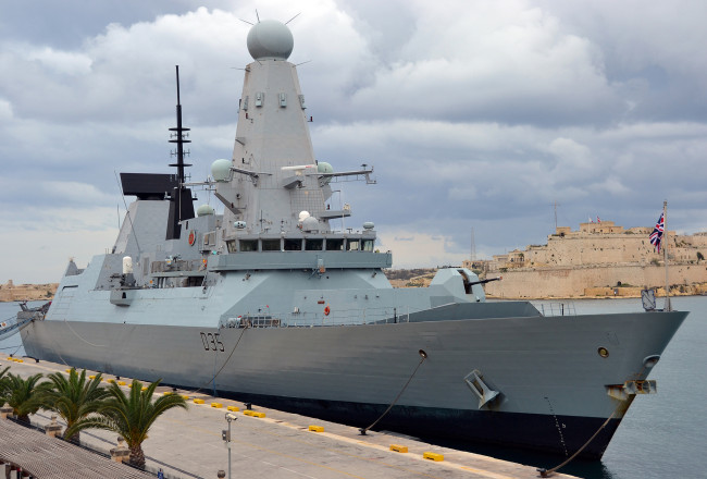 Обои картинки фото hms dragon, корабли, крейсеры,  линкоры,  эсминцы, флот, боевой