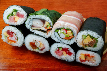 Картинка еда рыба +морепродукты +суши +роллы рис