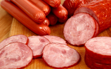 Картинка еда колбасные+изделия ветчина сосиски
