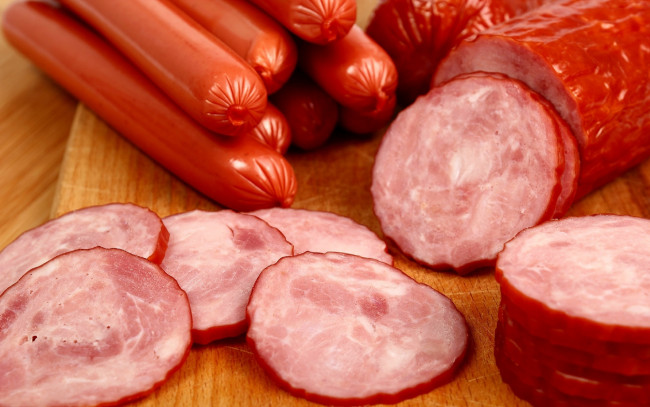 Обои картинки фото еда, колбасные изделия, ветчина, сосиски