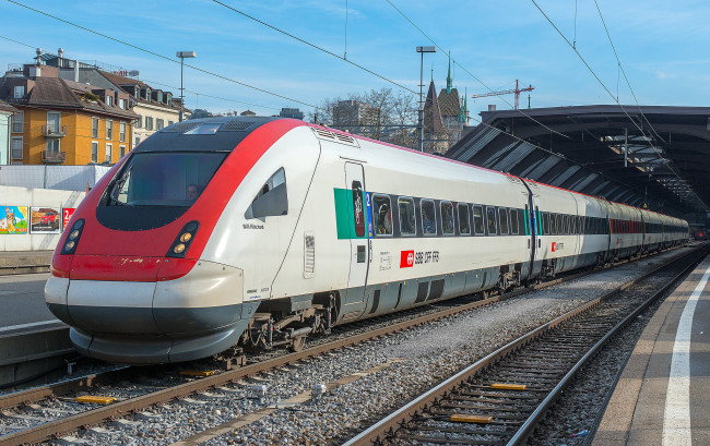 Обои картинки фото техника, поезда, состав, локомотив, рельсы