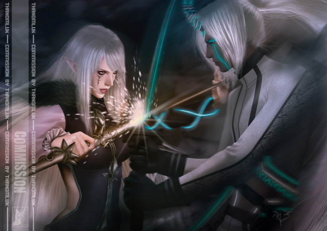 Обои картинки фото фэнтези, существа, девушка, демон