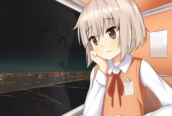 Картинка аниме unknown +другое фон взгляд девушка