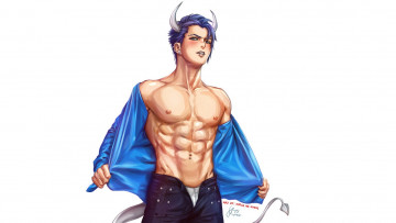 Картинка аниме ангелы +демоны демон