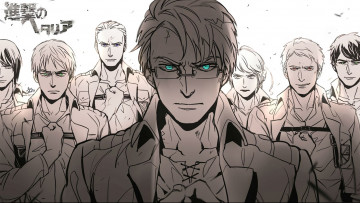Картинка аниме shingeki+no+kyojin атака титанов