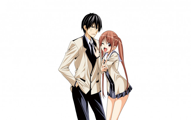 Обои картинки фото aho girl, аниме, фон, девушка, взгляд