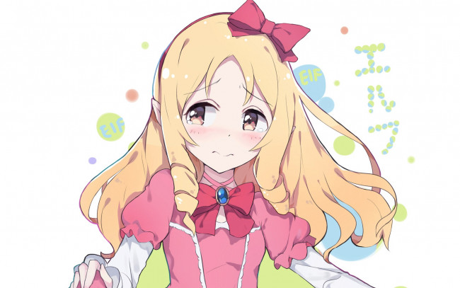 Обои картинки фото аниме, eromanga-sensei, фон, взгляд, девушка