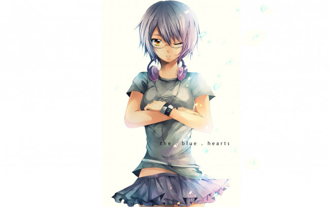 Обои картинки фото аниме, unknown,  другое, девушка, взгляд, фон