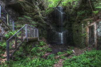 Картинка природа водопады простор