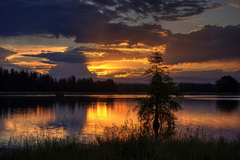 Картинка природа восходы закаты простор