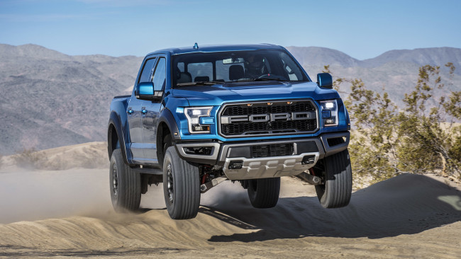 Обои картинки фото ford f-150 raptor 2019, автомобили, ford, blue, внедорожник, 2019, raptor, f-150