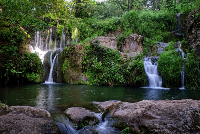 Обои картинки фото природа, водопады, простор