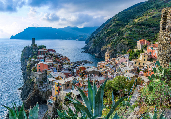 Обои картинки фото vernazzal, города, амальфийское и лигурийское побережье , италия, простор