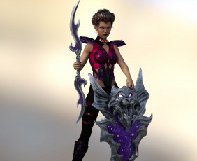 Картинка 3д+графика эльфы+ elves фон взгляд эльфийка