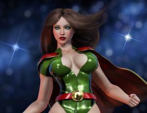 Картинка 3д+графика люди+ people фон взгляд девушка