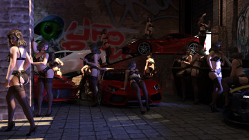 Картинка 3д+графика люди+ people фон взгляд девушка