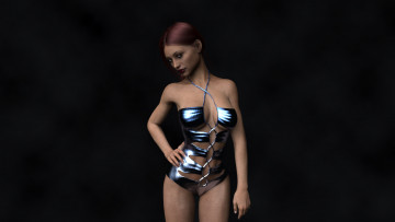 Картинка 3д+графика люди+ people взгляд девушка фон