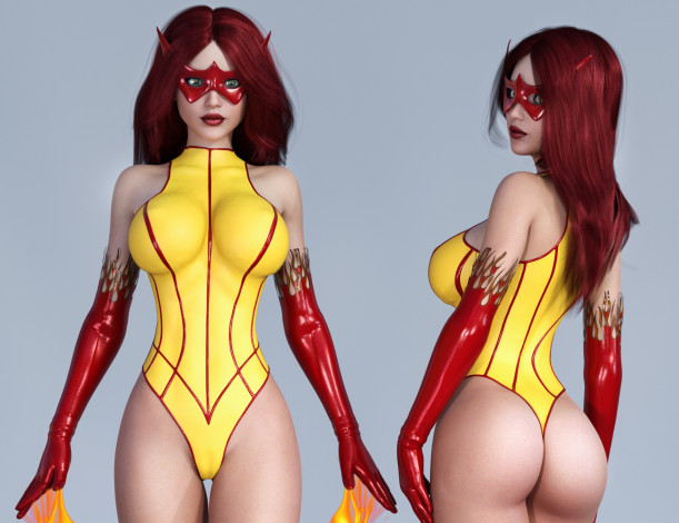 Обои картинки фото 3д графика, люди , people, фон, взгляд, девушка