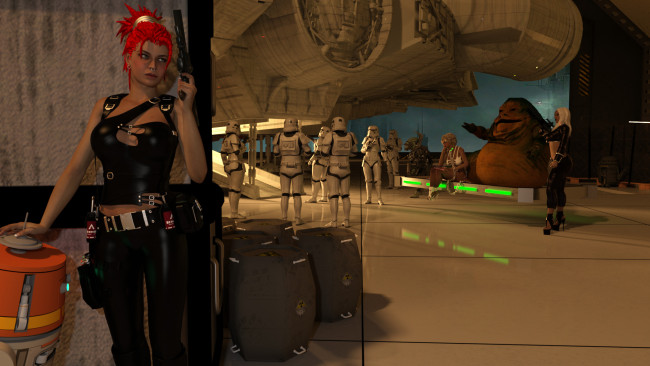 Обои картинки фото 3д графика, фантазия , fantasy, фон, взгляд, девушка