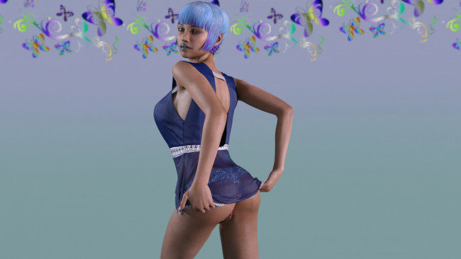 Обои картинки фото 3д графика, люди , people, фон, взгляд, девушка