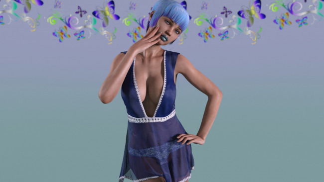 Обои картинки фото 3д графика, люди , people, фон, взгляд, девушка