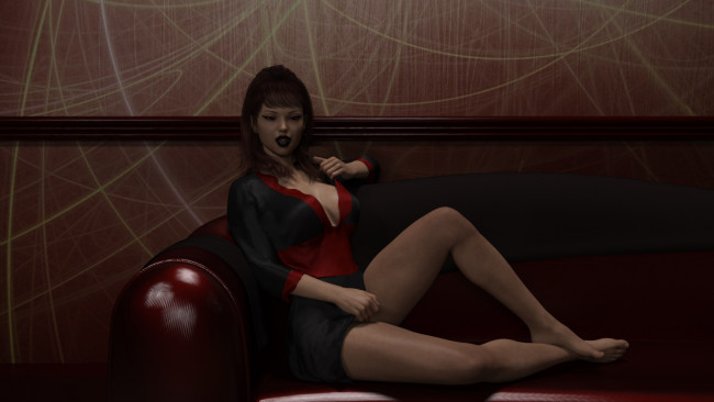 Обои картинки фото 3д графика, люди , people, фон, взгляд, девушка