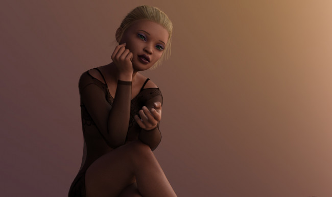 Обои картинки фото 3д графика, люди , people, фон, взгляд, девушка