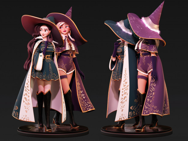 Обои картинки фото фэнтези, маги,  волшебники, девушки, ведьмы, подруги