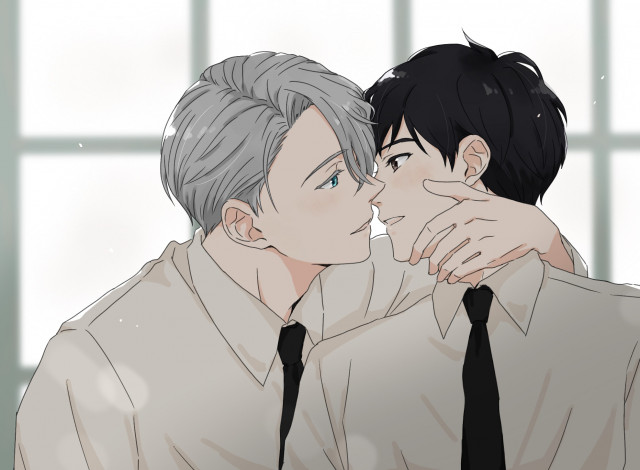 Обои картинки фото аниме, yuri on ice, юрий, на, льду