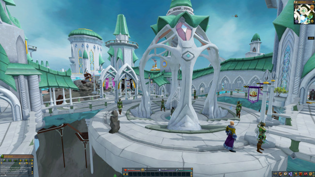 Обои картинки фото видео игры, runescape, дворец, люди