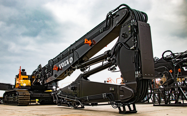 Обои картинки фото техника, экскаваторы, volvo
