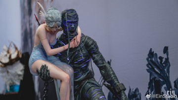 Картинка фэнтези _ghost+blade+ +призрачный+клинок мумия цепи эльфийка