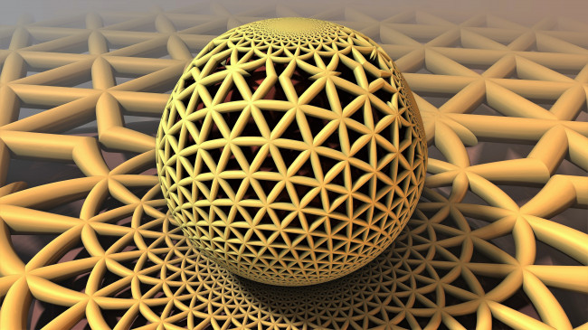 Обои картинки фото 3д графика, шары , balls, шар, плетение