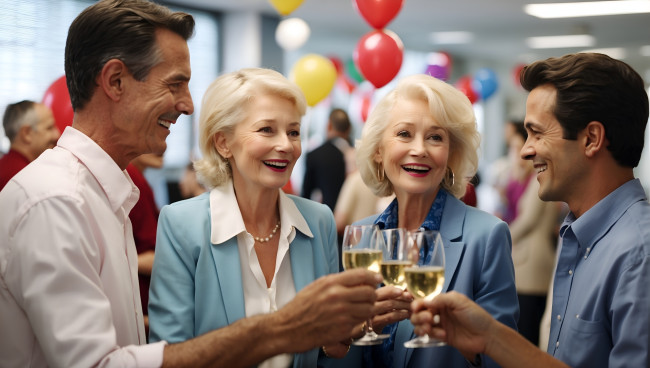 Обои картинки фото разное, люди, офис, праздник