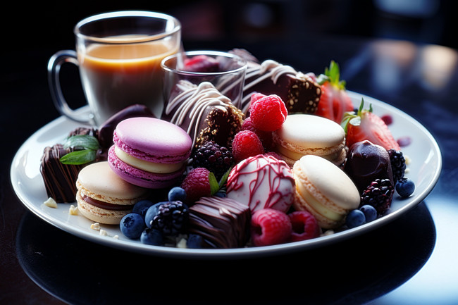 Обои картинки фото 3д графика, еда-, food, макаруны