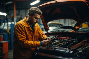 обоя 3д графика, люди-авто, мото , people- car ,  moto, автомеханик