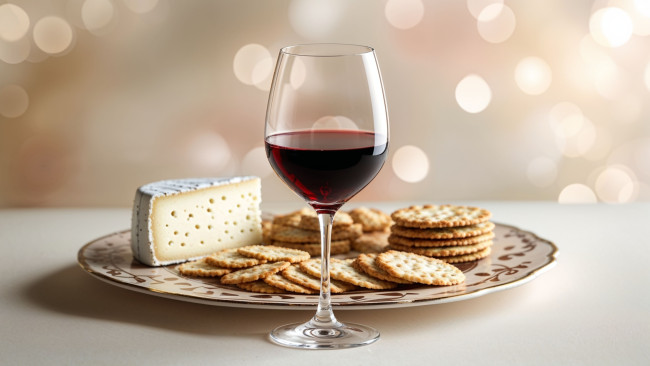 Обои картинки фото 3д графика, еда-, food, вино, сыр, печенье