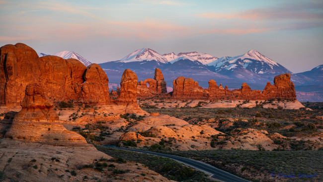 Обои картинки фото arches national park, utah, природа, горы, arches, national, park