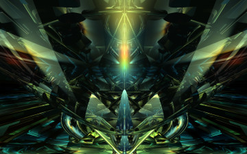 Картинка 3д графика fractal фракталы абстракции