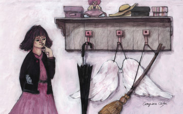 обоя рисованные, georgiana, chitac, 