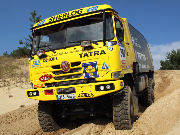 Обои картинки фото спорт, авторалли, дакар, dakar, rally, truck, грузовик, Чехия, t815, татра, т815, tatra, ралли