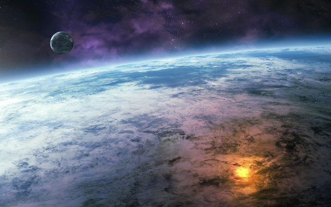 Обои картинки фото космос, арт, планета