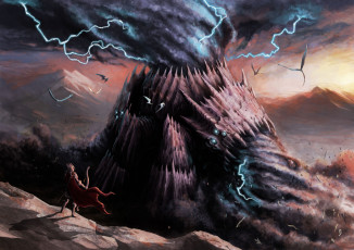 Картинка фэнтези иные миры времена молнии лучник