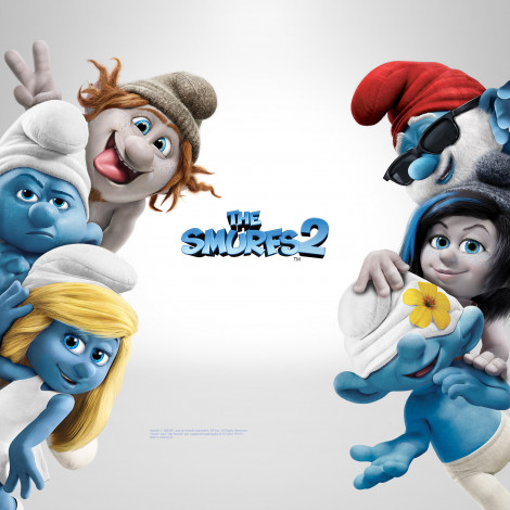 Обои картинки фото мультфильмы, the, smurfs, 2