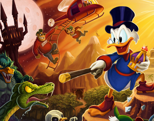 Обои картинки фото мультфильмы, ducktales, утиные, истории